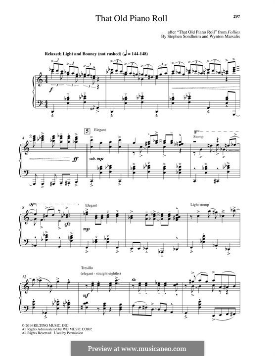That Old Piano Roll: Для фортепиано by Stephen Sondheim