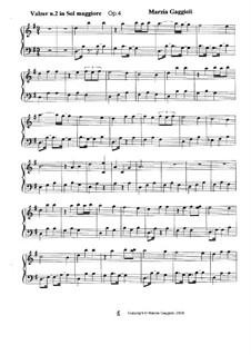 Valzer, Op.4: Valzer No.2 in Sol Maggiore by Marzia Gaggioli