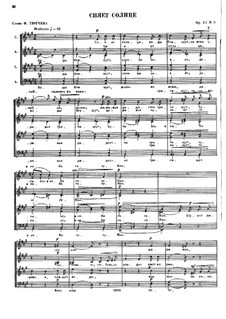 Шесть хоров, Op.53: No.3 by Цезарь Кюи