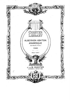 Четыре пьесы для фортепиано, Op.146: Для одного исполнителя by Алджернон Эштон