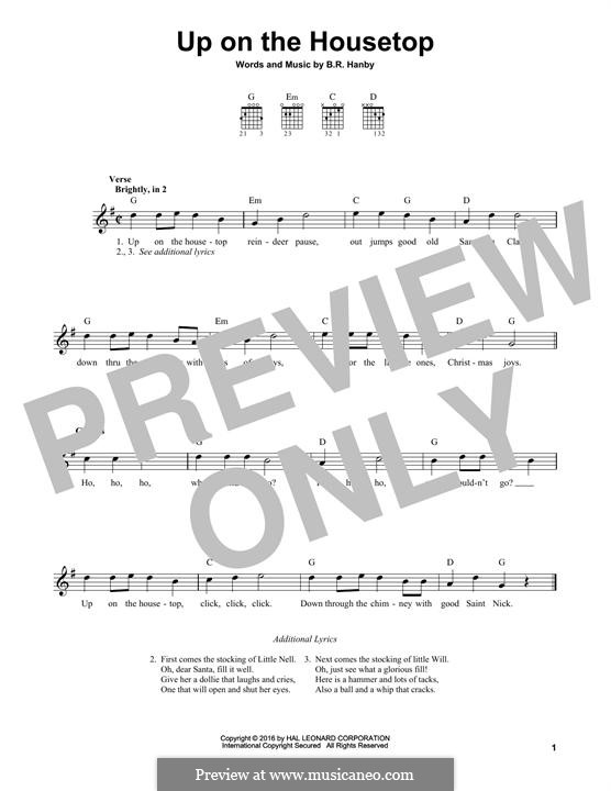 Up on the House Top: Для гитары by Benjamin Russel Hanby