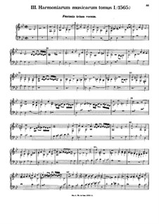 Harmonium musicarum tomus I (Three Fantasias): Harmonium musicarum tomus I (Three Fantasias) by Балинт Бакфарк