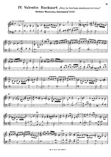 Veni in hortum meum, soror mea: Veni in hortum meum, soror mea by Балинт Бакфарк