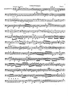 Струнный квартет соль мажор: Партия виолончели by Вильгельм Баук