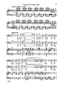 Золотой телёнок: For bass and piano (french/english) by Шарль Гуно