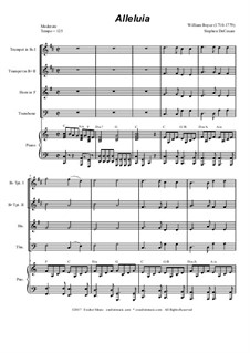 Alleluia: Для квартета медных духовых by Уильям Бойс