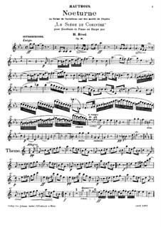 Ноктюрн в форме вариаций на темы из оперы 'Осада Коринфа' Россини, Op.16: Партия гобоя by Анри Брод