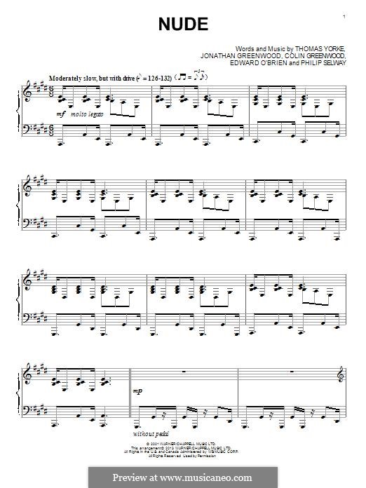 Nude (Radiohead): Для фортепиано by Thomas Yorke