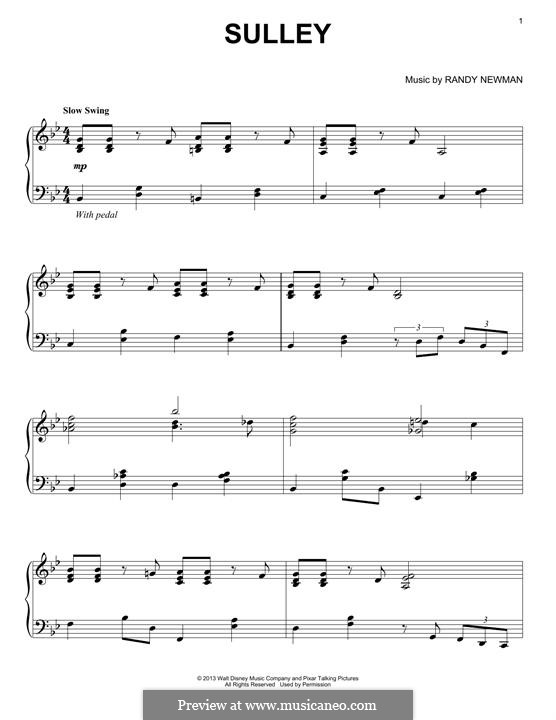 Sulley: Для фортепиано by Randy Newman