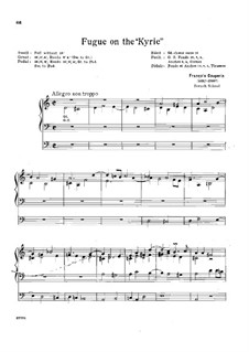 Фуга на тему 'Kyrie': Фуга на тему 'Kyrie' by Франсуа Куперен