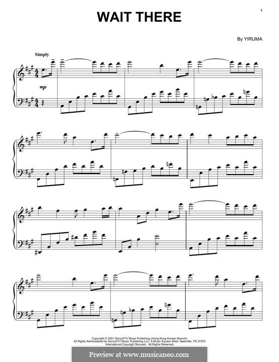 Wait There: Для фортепиано by Yiruma