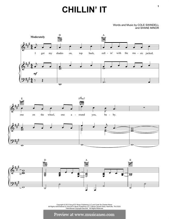 Chillin' It: Для голоса и фортепиано (или гитары) by Cole Swindell