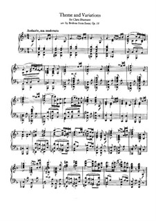 Струнный секстет No.1 си-бемоль мажор, Op.18: Часть II. Версия для фортепиано by Иоганнес Брамс