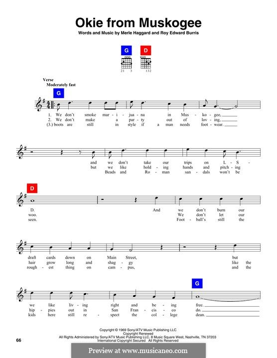 Okie from Muskogee: Мелодия by Roy Edward Burris