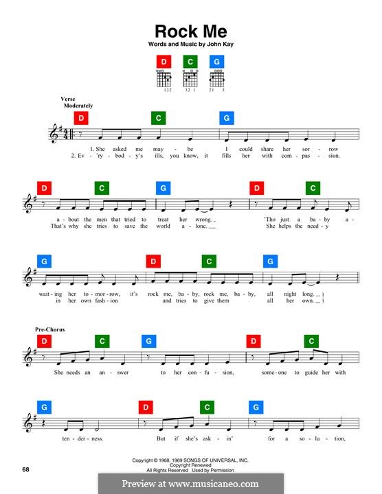 Rock Me (Steppenwolf): Мелодия by John Kay