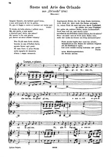 Орландо, HWV 31: Imagini funeste by Георг Фридрих Гендель
