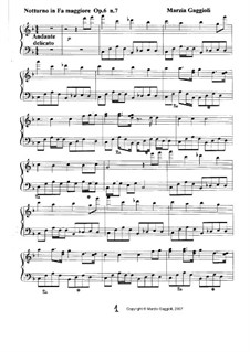 Notturnos, Op.6: Notturno No.7 in Fa Maggiore by Marzia Gaggioli
