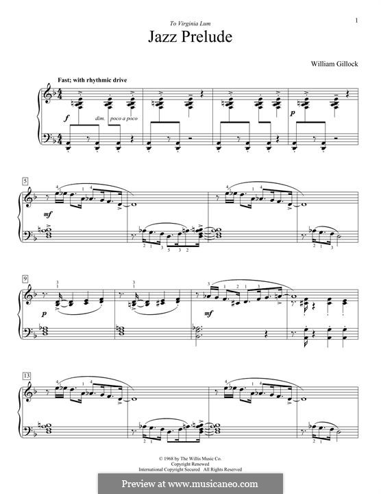 Jazz Prelude: Для фортепиано by William Gillock
