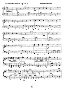 Sonatas, Op.8: Sonata No.4 in Sol Minore by Marzia Gaggioli