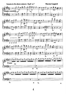 Sonatas, Op.8: Sonata No.7 in Do Diesis Minore by Marzia Gaggioli