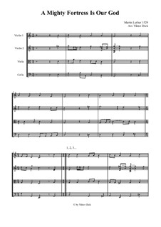Наш Бог – могучая крепость: Для струнного квартета by Мартин Лютер