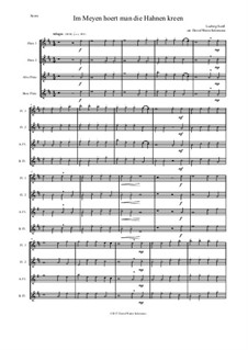 In May you hear the cocks crow: Для квартета флейт by Людвиг Зенфль