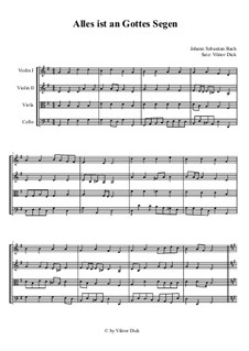 I S Bah Alles Ist An Gottes Segen Noty Na Musicaneo