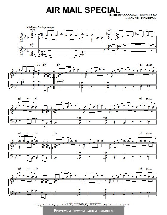 Air Mail Special (Benny Goodman & His Orchestra): Для голоса и фортепиано (или гитары) by Benny Goodman, Charlie Christian, Jimmy Mundy