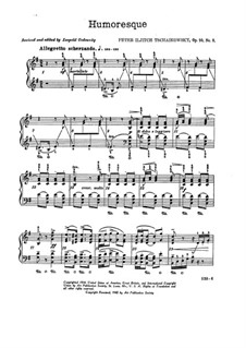 Две пьесы для фортепиано, TH 132 Op.10: No.2 Юмореска by Петр Чайковский