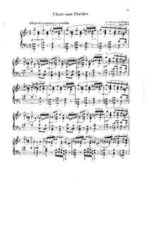 Воспоминание о Гапсале, TH 125 Op.2: No.3 Песня без слов by Петр Чайковский