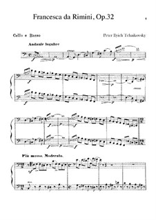 Франческа да Рамини, TH 46 Op.32: Партия виолончелей и контрабаса by Петр Чайковский