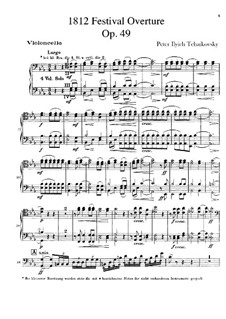 1812. Торжественная увертюра, TH 49 Op.49: Партия виолончелей by Петр Чайковский