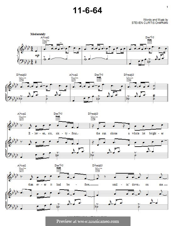 11-6-64: Для голоса и фортепиано (или гитары) by Steven Curtis Chapman