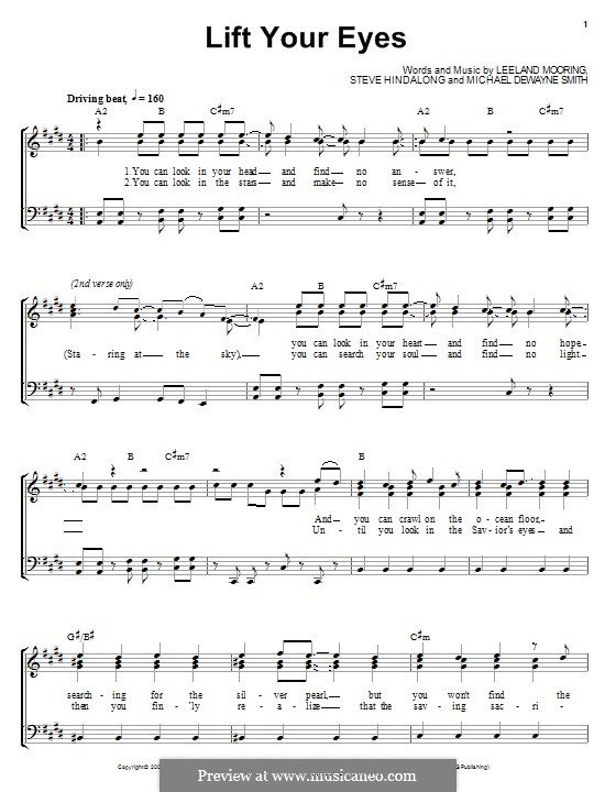 Lift Your Eyes (Leeland): Для голоса и фортепиано (или гитары) by Leeland Mooring, Michael W. Smith, Steve Hindalong