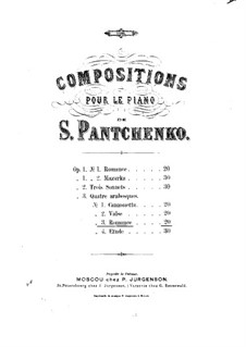 Романс до-диез минор, Op.3 No.3: Романс до-диез минор by Семён Панченко