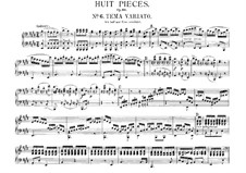 Восемь пьес для фортепиано в четыре руки, Op.60: Пьеса No.6 (Вариации) by Карл Мария фон Вебер