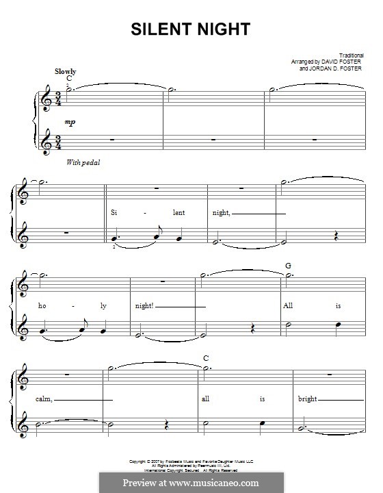 Тихая ночь: Для фортепиано by folklore