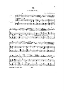 No.22 Скерцетто: Партитура, сольная партия by Цезарь Кюи