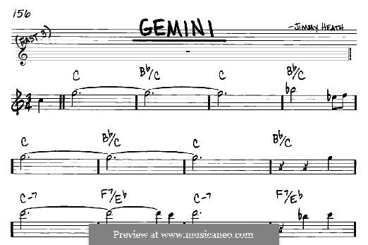 Gemini: For any instrument by Jimmy Heath