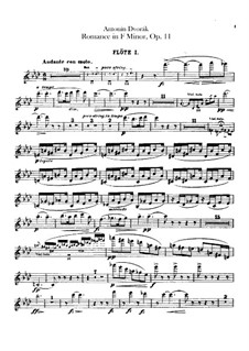 Романс фа минор, B.39 Op.11: Партии флейт by Антонин Дворжак