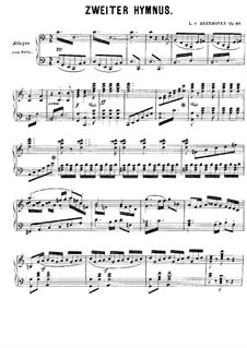 Месса до мажор, Op.86: Кредо, для фортепиано by Людвиг ван Бетховен
