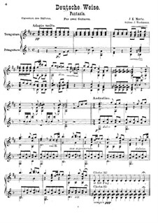 Немецкая мелодия, Op.38: Партитура by Иоганн Каспар Мерц