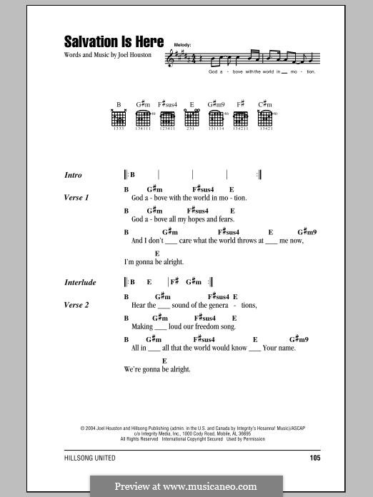 Salvation is Here: Текст, аккорды by Joel Houston
