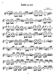 Три сонаты для гитары, Op.6: Соната No.2. Рондо by Франческо Молино