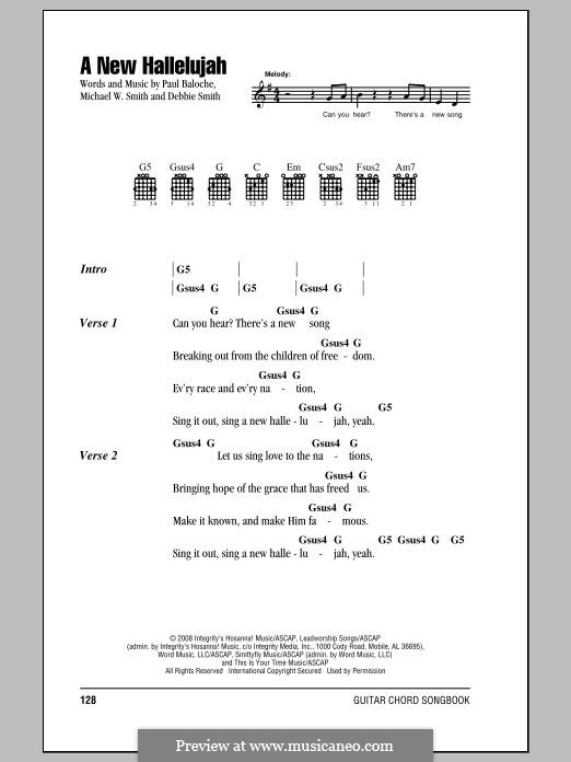 A New Hallelujah: Текст, аккорды by Michael W. Smith, Paul Baloche, Deborah D. Smith