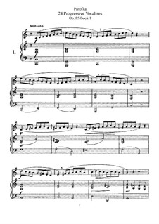 Двадцать четыре прогрессивных вокализа, Op.85: Сборник by Генрих Панофка