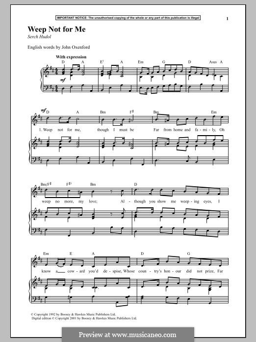 Unknown (works before 1850) Weep not for Me ноты на MusicaNeo