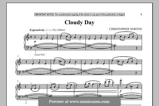 Cloudy Day: Для фортепиано by Christopher Norton
