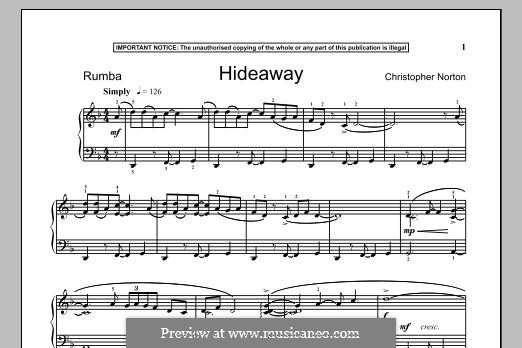 Hideaway: Для фортепиано by Christopher Norton