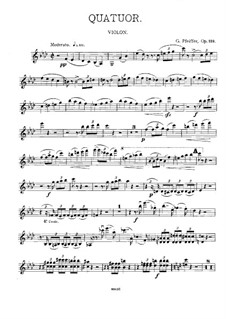 Фортепианный квартет фа минор, Op.119: Партия скрипки by Жорж Жан Пфайфер